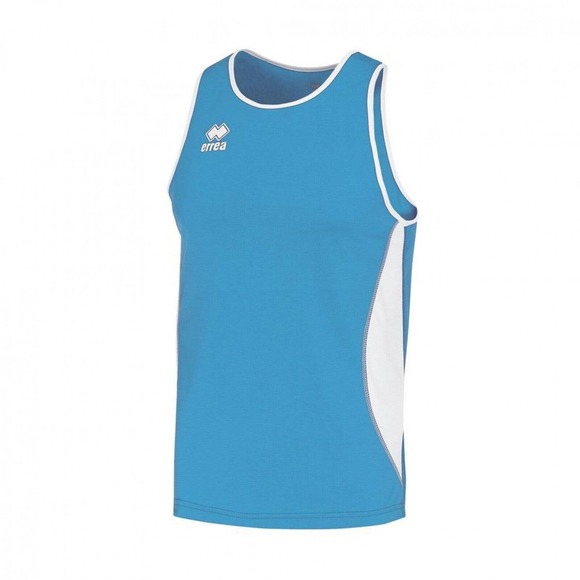 NWT ERREA Robson Tank Top Tee Sleeveless Round Neck Blue White M - Picture 1 of 4